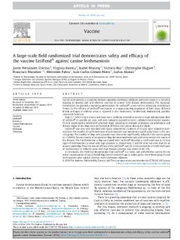 A large-scale field randomized trial demonstrates safety and efficacy of the vaccine LetiFend® against canine Leishmaniosis