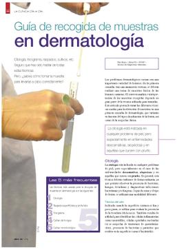 Guía de recogida de muestras en dermatología